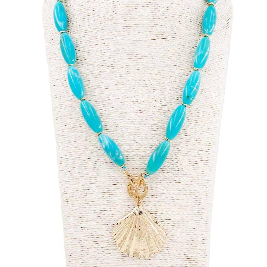Turquoise shell necklace