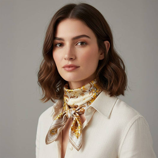 Golden Bloom Scarf
