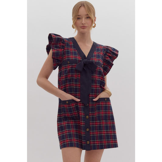 The Stacey plaid dress