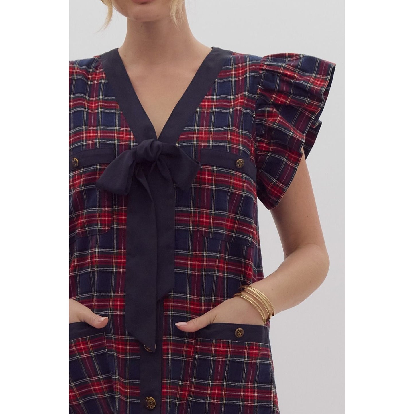 The Stacey plaid dress