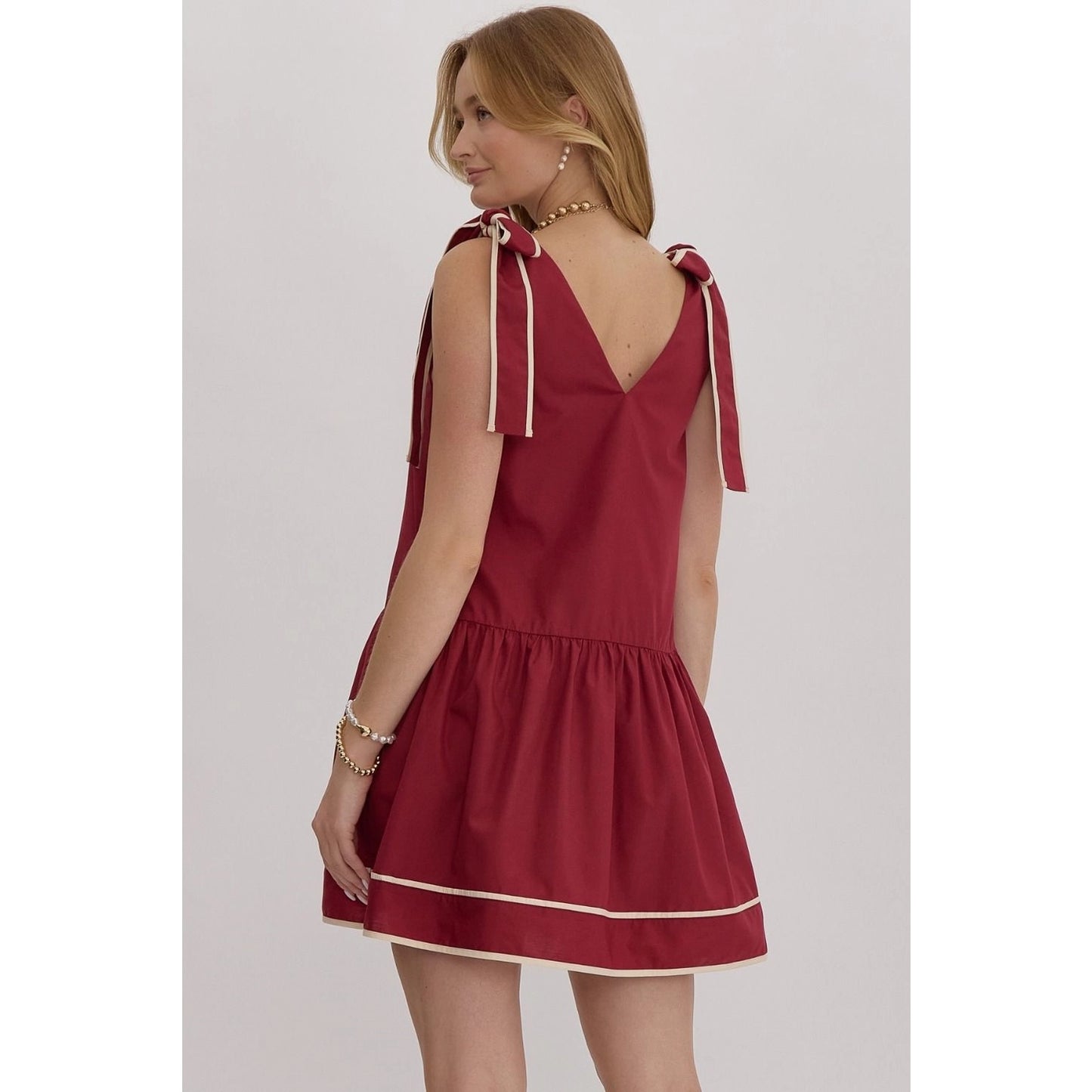 Maroon game day dress