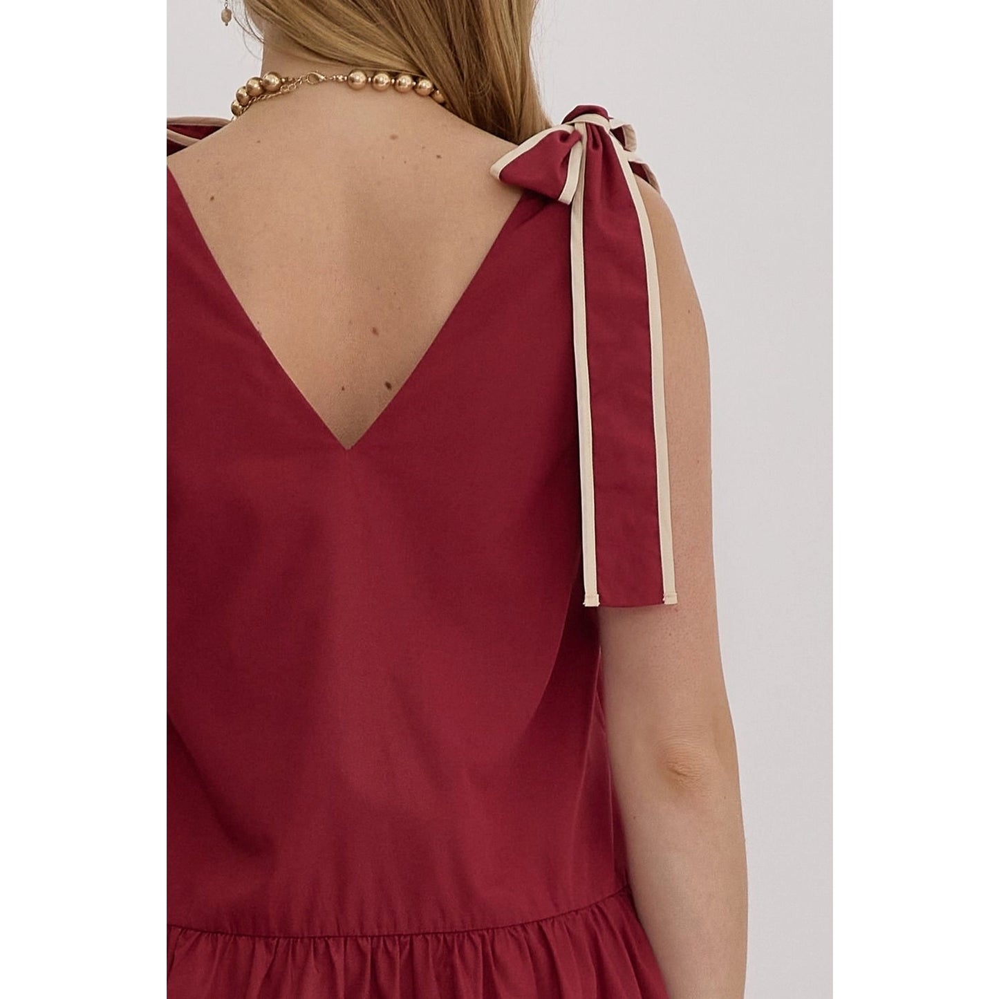 Maroon game day dress